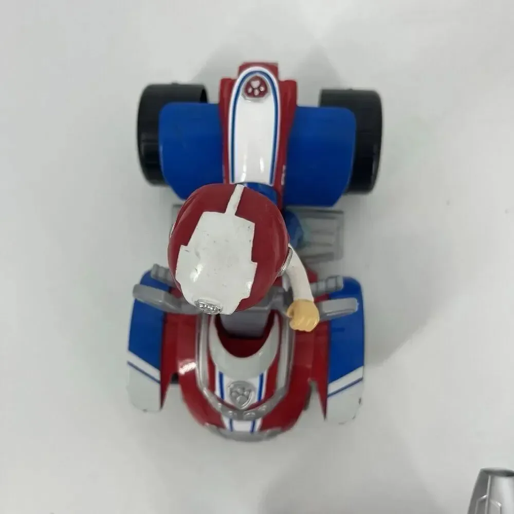 Paw Patrol Deluxe Vehicle Lot of 4 Chase Rocky Skye Ryder Action Figures Toy Set